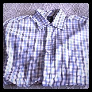 Tailorbyrd Men’s Long Sleeved  Plaid Shirt XL